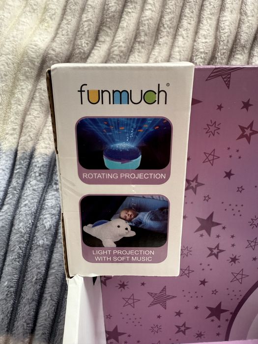Іграшка нічник Funmuch тюлень із проектором океану та музикою