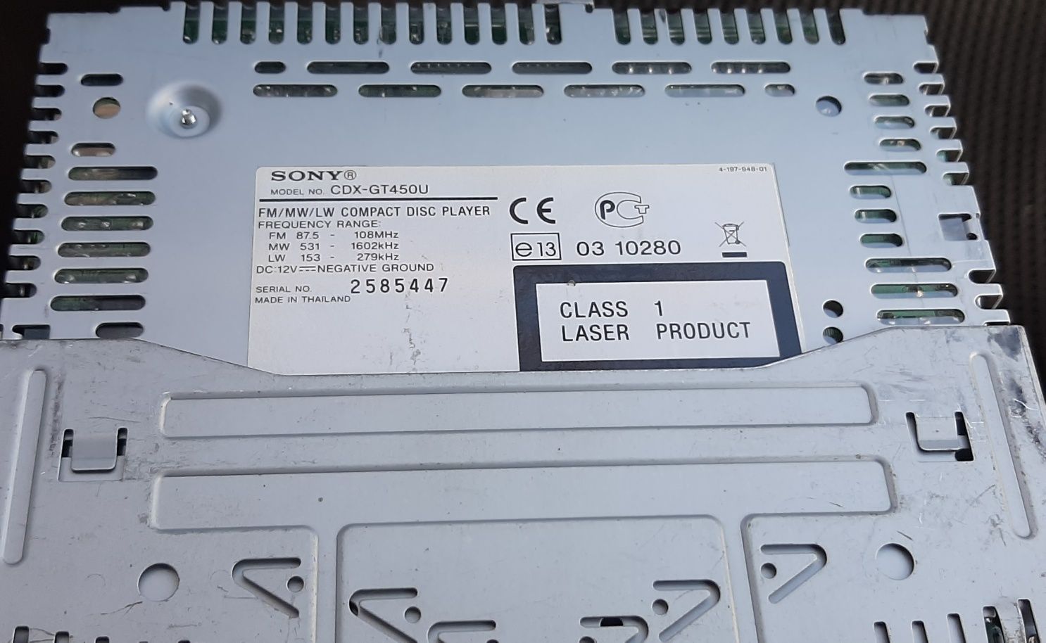Sony CDX-GT 450U