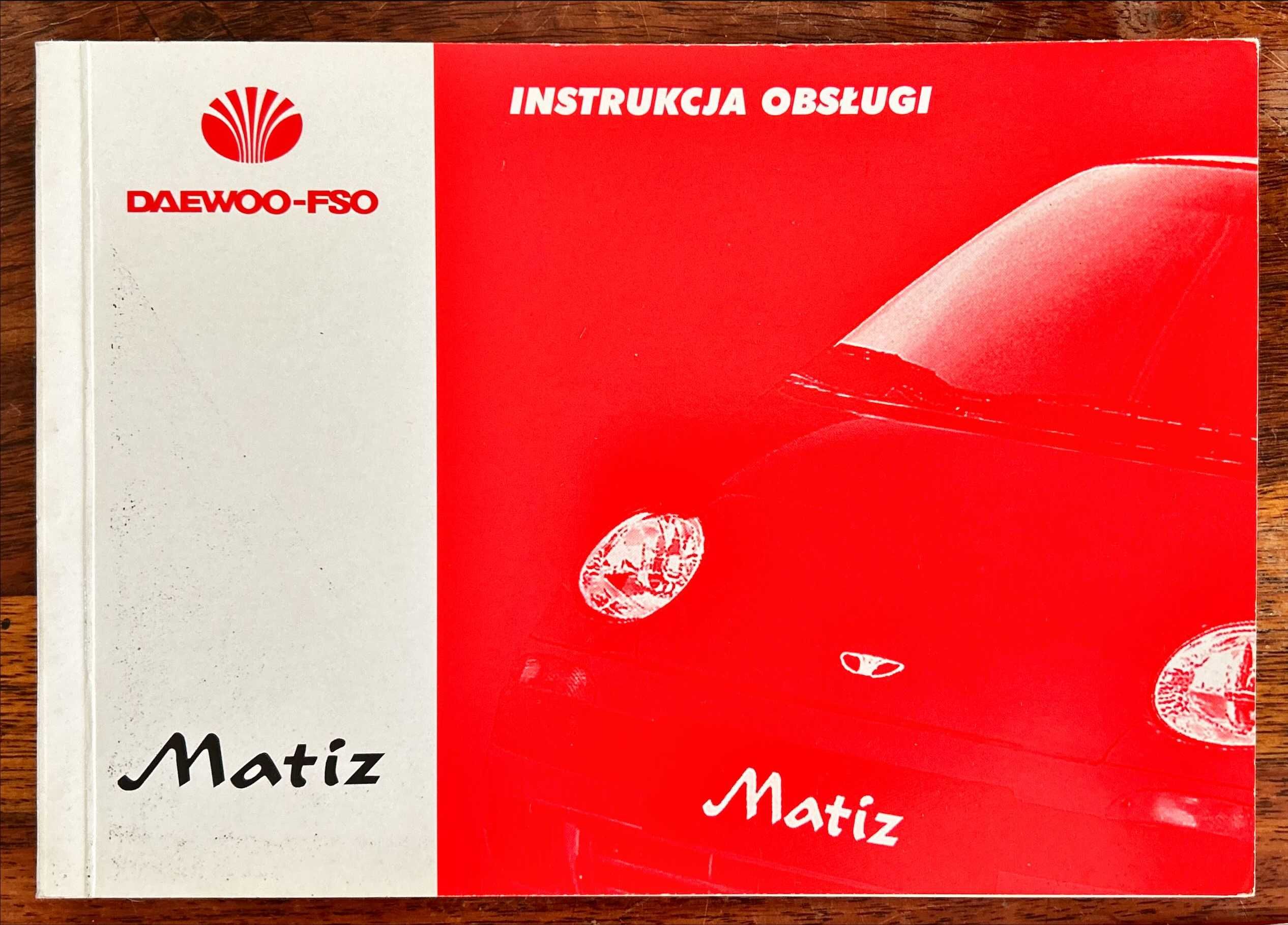 Książka FSO obsługi i eksploatacji DAEWOO MATIZ  ETUI [PL]