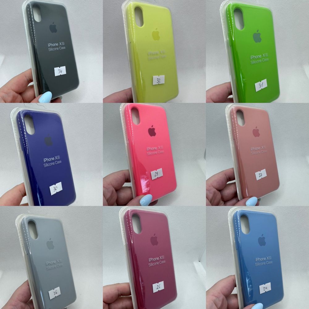 Чехол Silicone cover case для iPhone X XS Max айфон х хс Макс софт тач