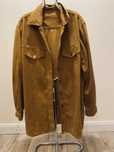 Koszula kurtka oversize L 40 vintage boho musztardowa narzuta kurtka