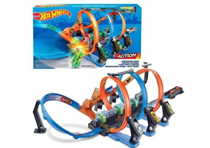 Hot Wheels tor samochodowy wyścigowy Pętla Grozy Czytaj Opis