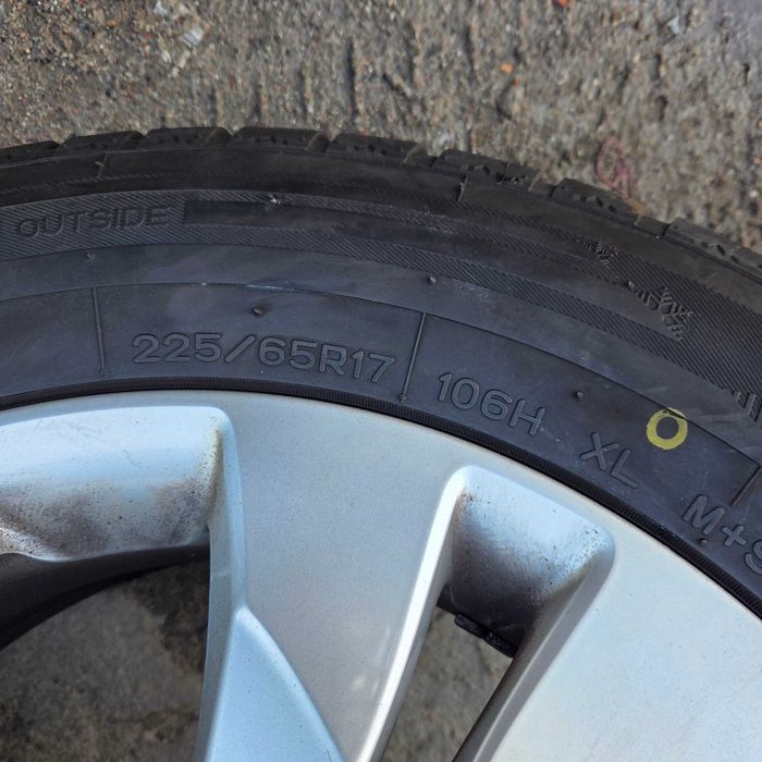 4x KOŁA ALUMINIOWE HONDA CR-V opony zimowe 225/65R17 2024r 8mm