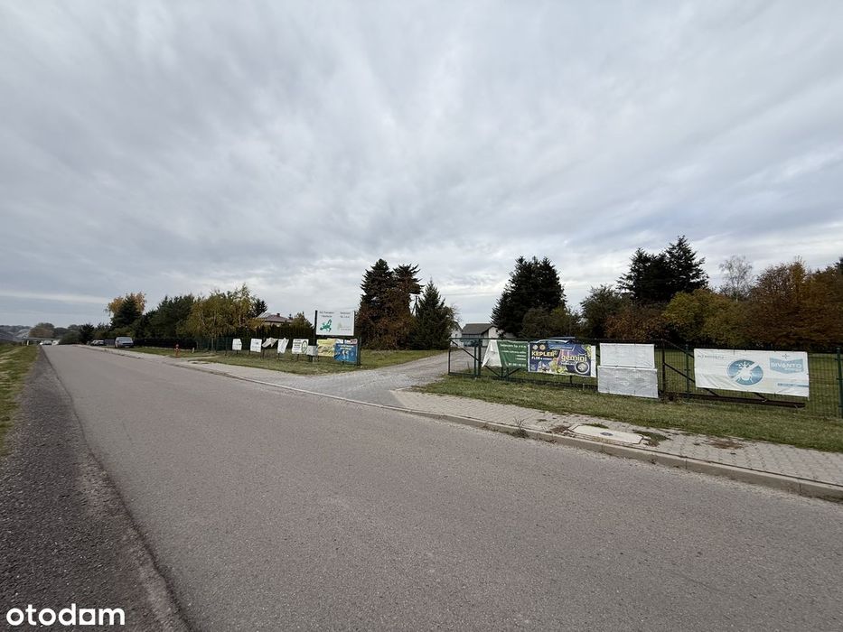 Działka inwestycyjna 2,83 ha z zabudową biurowo-magazynową.