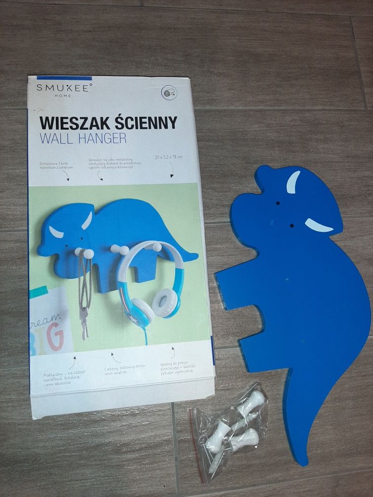Wieszak ścienny dinozaur