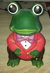Скарбничка жаба у піджаку велика багаторазова з краваткою-бантом