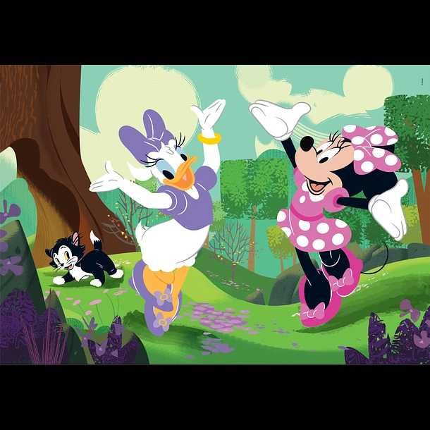 Puzzle Clementoni Disney Minnie Cucko Loca Figaro 27x18,5cm 2x60 peças