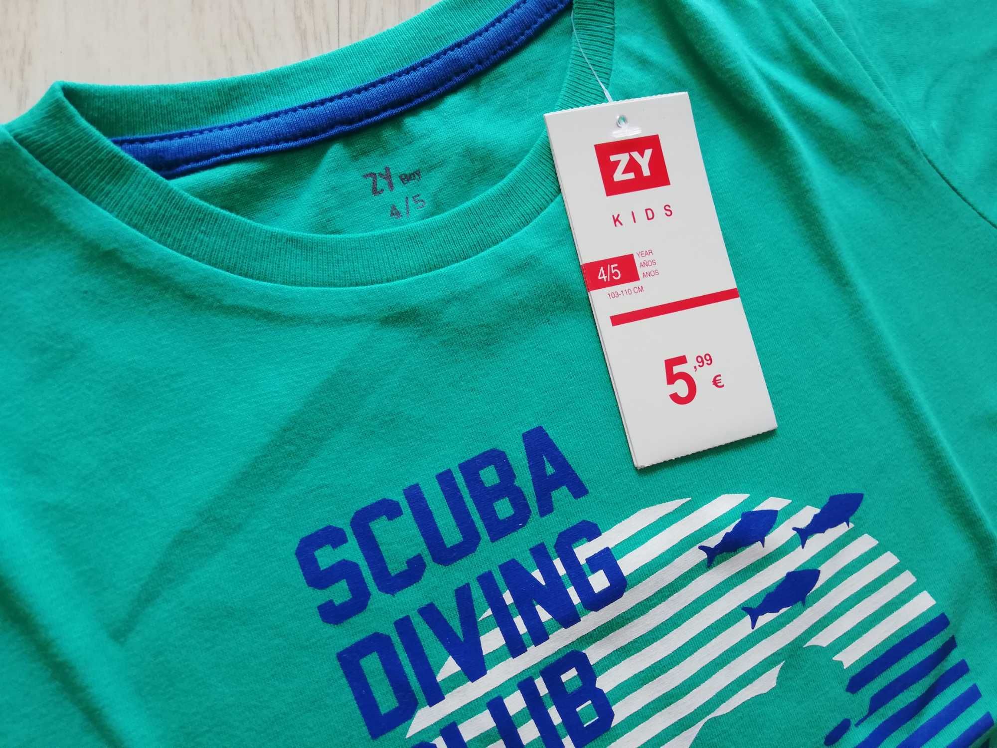 T-shirt Zippy "Scuba Diving Club" 4/5A - c/ etiqueta