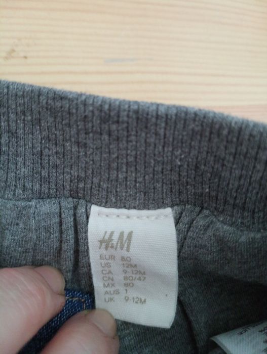 Spodnie jeansowe dziecięce H&M r 80