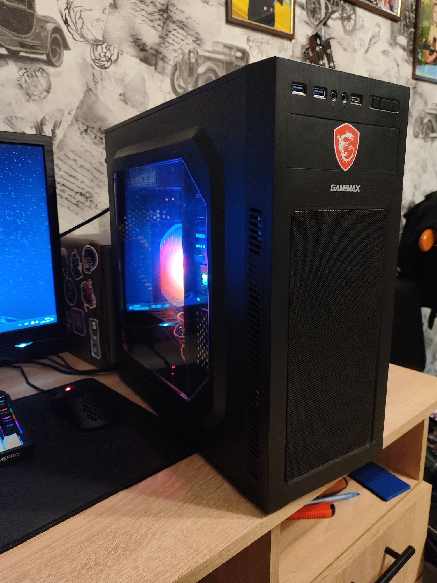 Игровой пк Intel 8ядер+rx570 sapphire СРОЧНО!