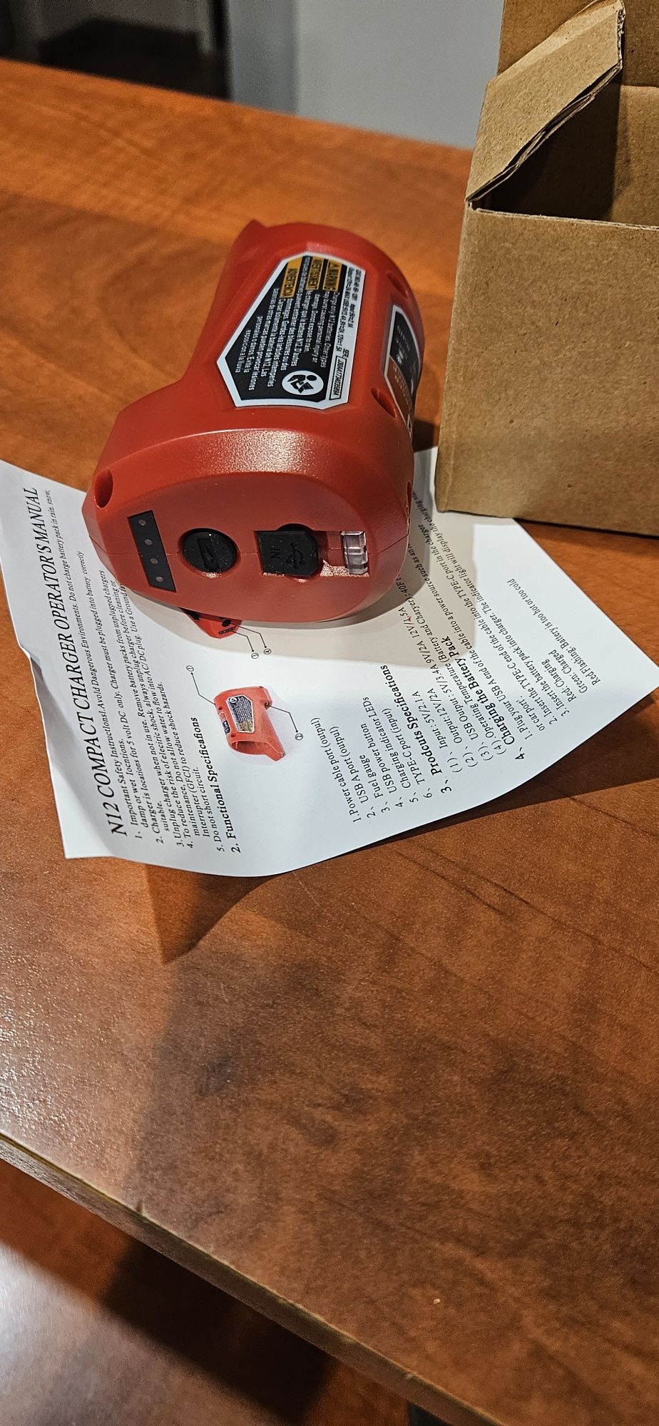Ładowarka, powerbank,adapter USB Milwaukee baterii M12. Wysyłka gratis