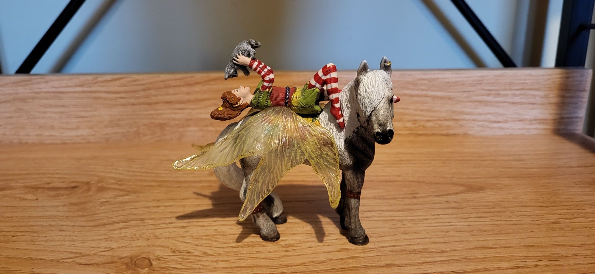 Schleich bayala elf Marween na koniu figurka model wycofany z 2009 r.