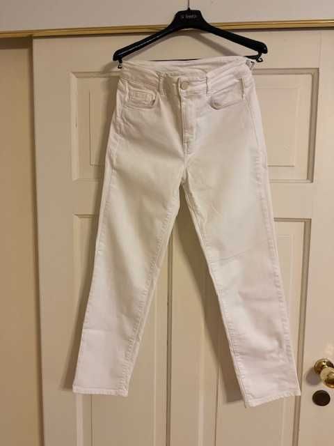 Massimo Dutti jeansy damskie 34 białe spodnie XS