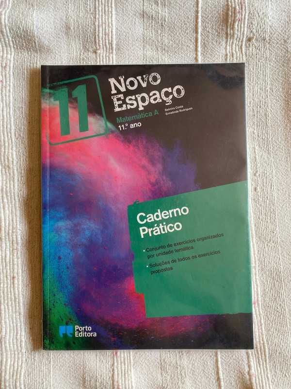 Novo Espaço Mat. A 11.º Ano - Caderno Prático/Caderno de Autoavaliação