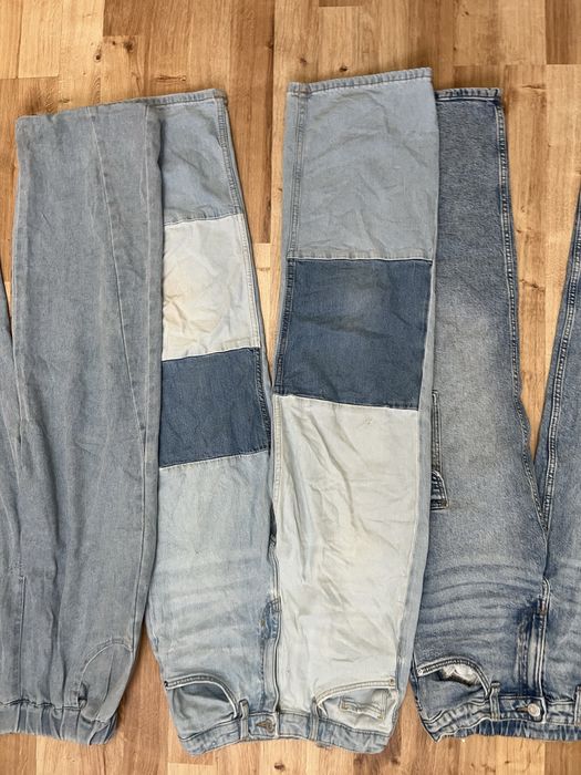 Spodnie jeansy szerokie dla dziewczynki 152