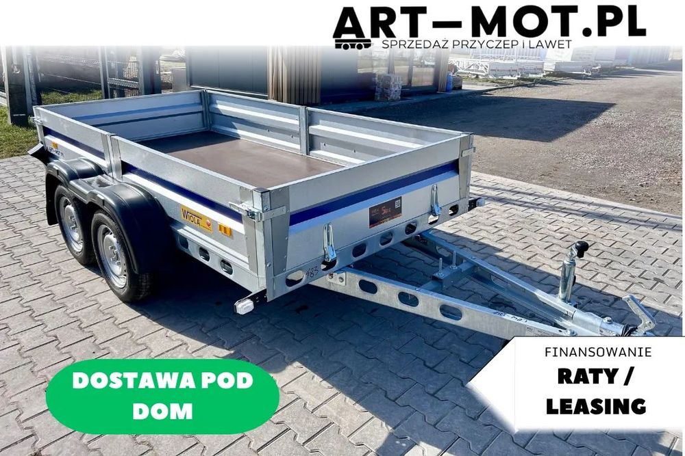 Wiola SILEZIA PLUS / DOSTAWA! / 292x142x38 / 2 osie / DMC 750 kg / bardzo MOCNA  RATY! LEASING! przyczepa / bardzo mocna / 80 kg więcej stali