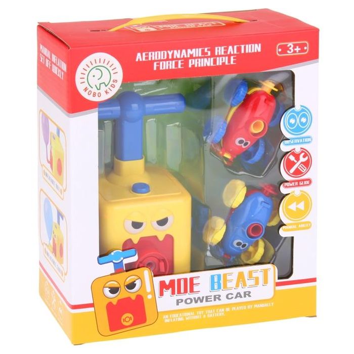 Wyrzutnia Balonowa do Balonów Samochód Aerodynamiczny Pompka Żółty