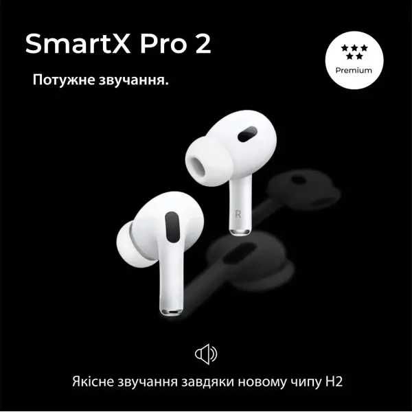 Бездротові Bluetooth-навушники SmartX Pro 2 Premium вакуумні SAP2P