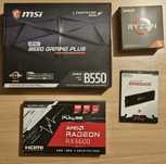Ryzen 5600, MSI B550 gaming plus, DDR4 Kingston Renegad 32GB , RX 6600