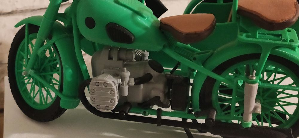 Model motocykla DNEPR M72 druk 3d