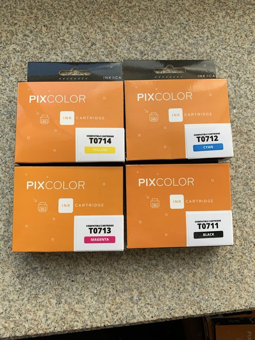 Tinteiros Compatíveis Epson T0711 / T0712 / T0713 / T0714