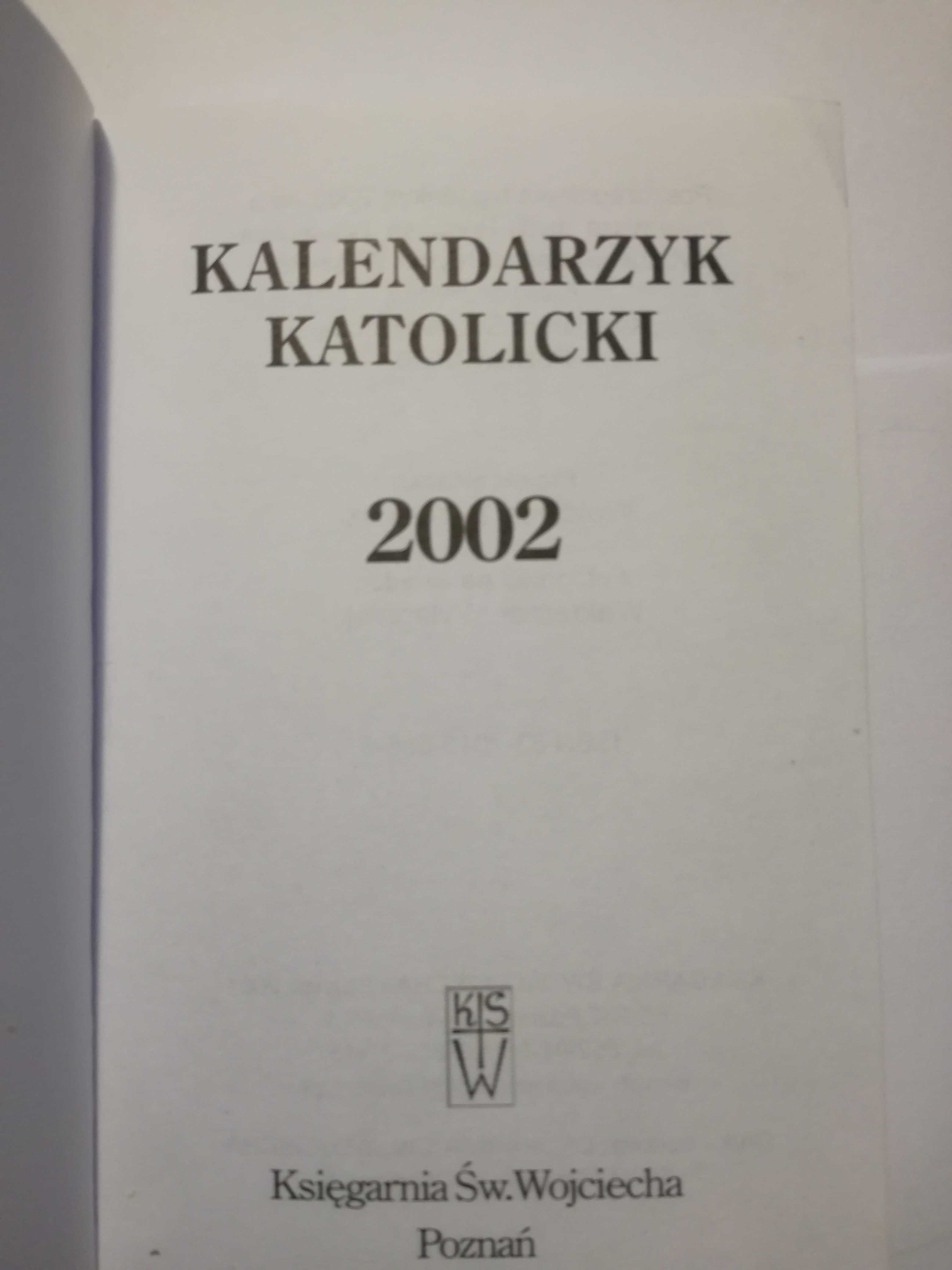 stare kalendarze  z 2012 r. i 2002r.