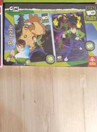 Puzzle Ben 10 dla dzieci plus gratis