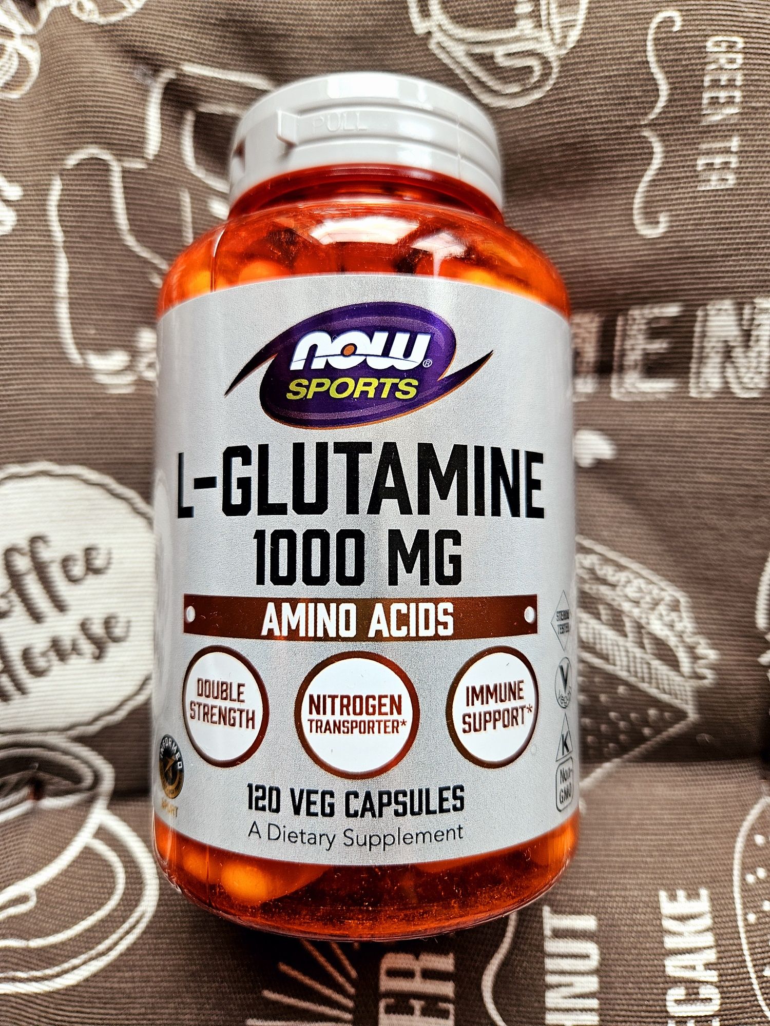Now Foods L Glutamine 500 1000 мг глютамін л-глутамин 120 капс
