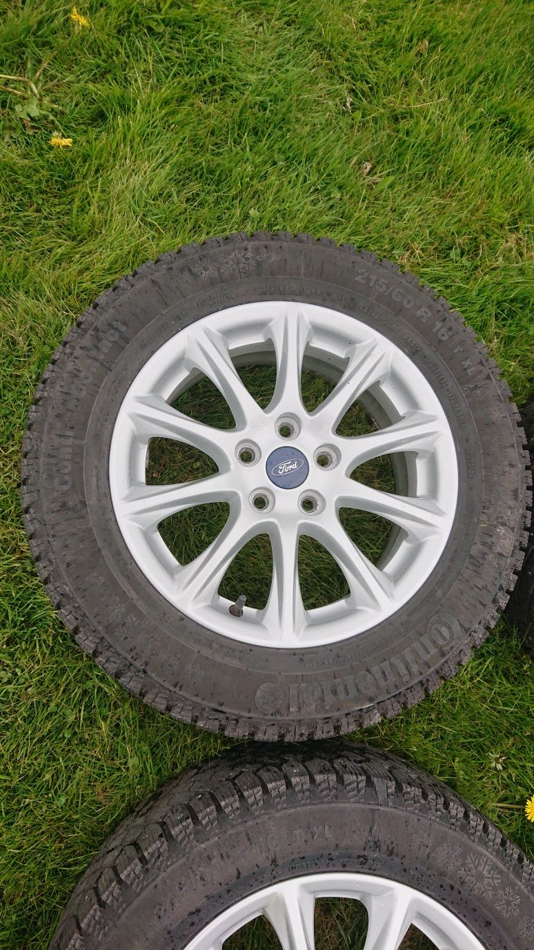Alufelgi Ford Focus, Mondeo R16 z oponami zimowym, TPMS. i