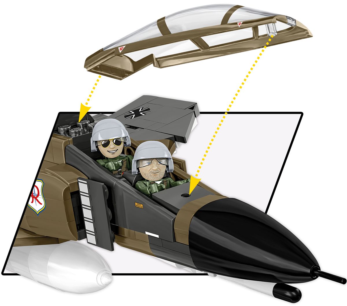 Klocki Cobi 5898 Samolot F-4F Phantom Ii Armed Forces 676 El.