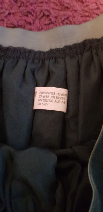 Spódnica zielona,spódniczkia tiulowa H&M 122/128