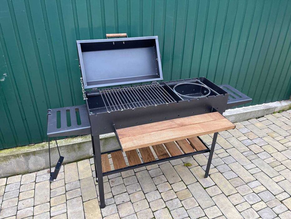 Мангал для казана, гриля, барбекю, шампурів на колесах