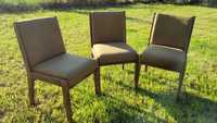 3 krzesła prl, cena za komplet