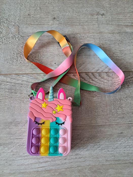 Torebka POP-IT,  jednorożec - używana