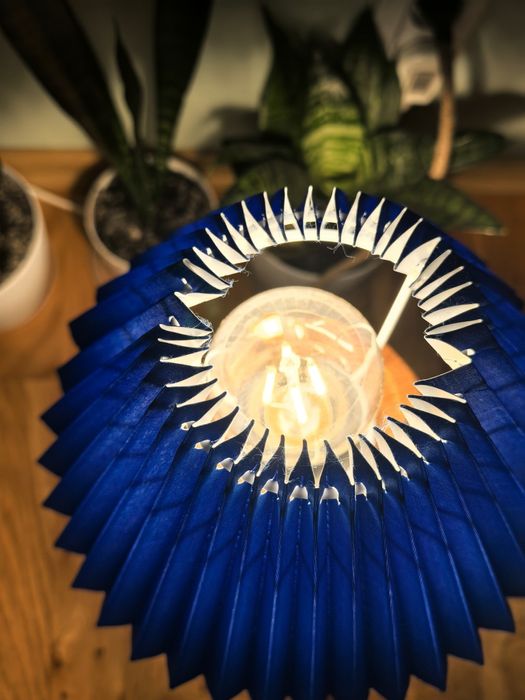 Drewniana lampka handmade