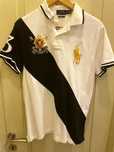 Limited Edition Koszulka polo Ralph Lauren vintage pasek logo L