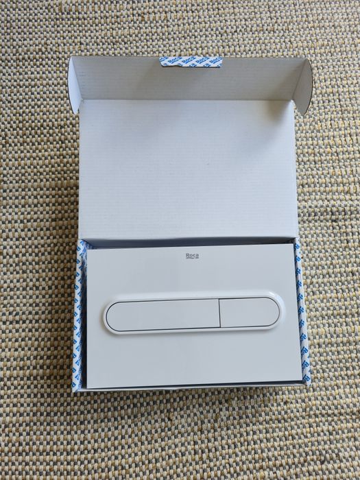 Placa com descarga dupla branco Roca In-Wall PL1 Dual
4