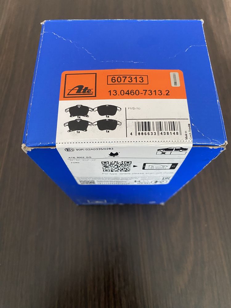 Передние керамические колодки ATE на Ford fusion ATE 13.0460-7313.2