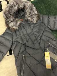 Жіноче зимове пальто пуховик з чорнобуркою Fodarlloy XL 48 р