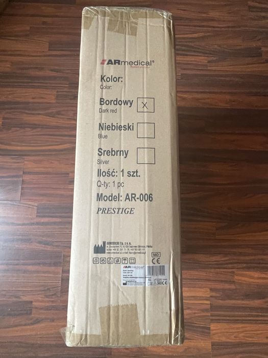 AR-006 Podpórka rehabilitacyjna 4-kołowa, aluminiowa. PRESTIGE