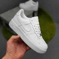 Жіночі кросівки Nike AIR Force 1 Білі на білій 20876 РОЗПРОДАЖ