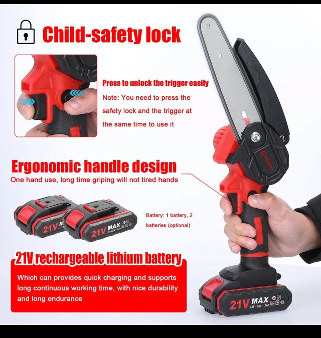 Mini motoserra podadora 18v( promocão)