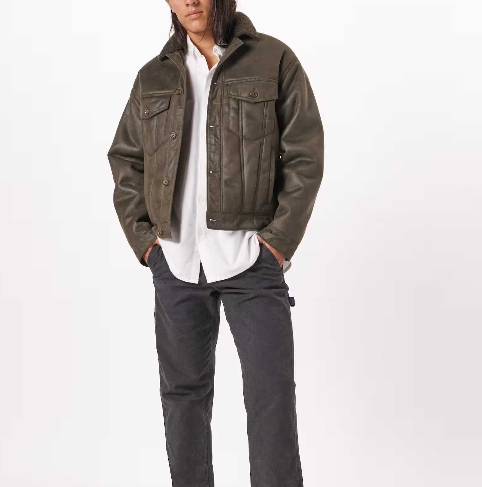 Замшевая куртка Abercrombie & Fitch (р. XL) Оригинал