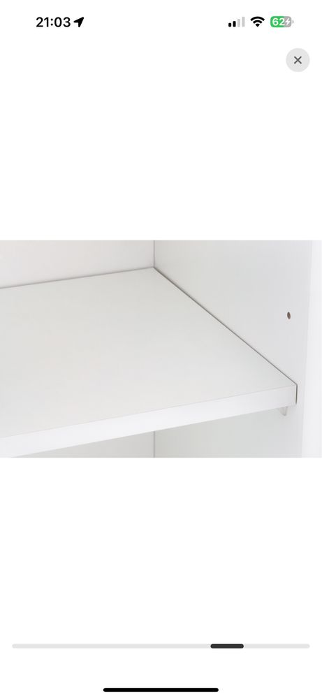 Móvel superior Basic 70X40 branco mate