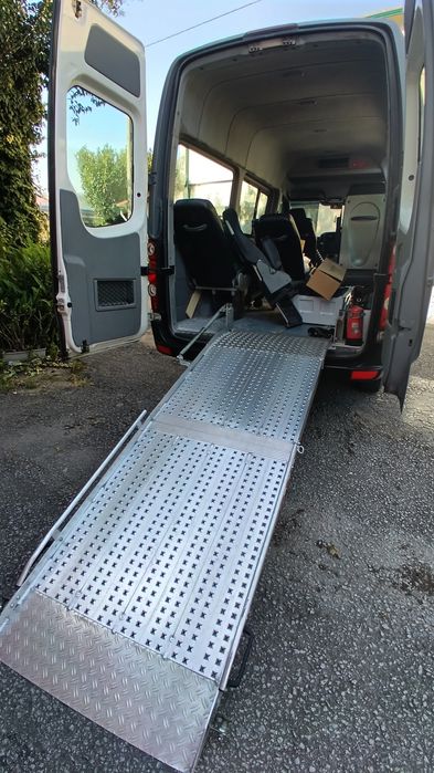 Rampa de alumínio para cadeira de rodas ou motos até 250kg