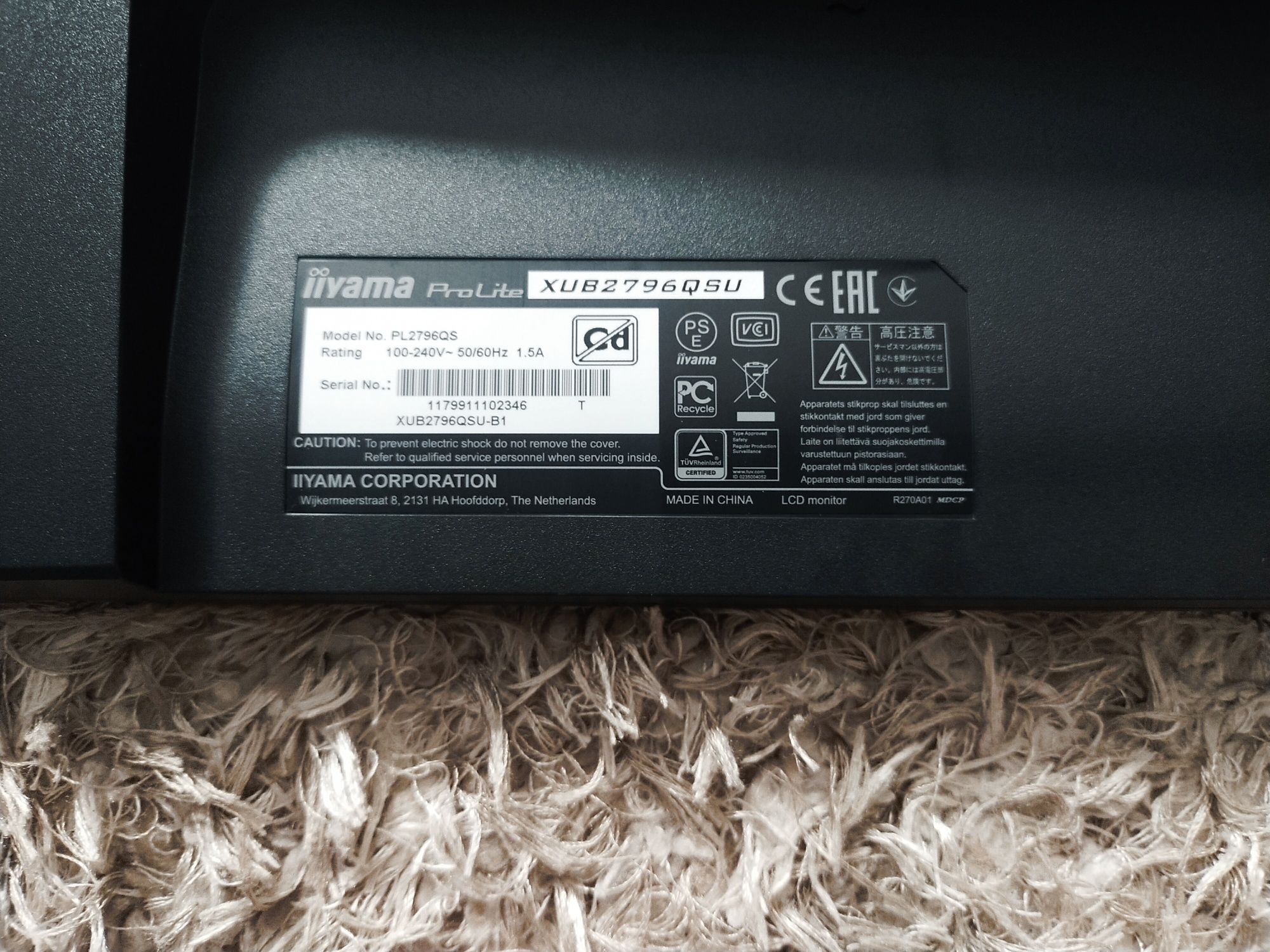 Monitor iiyama XUB2796QSU-B1 ProLite 27"