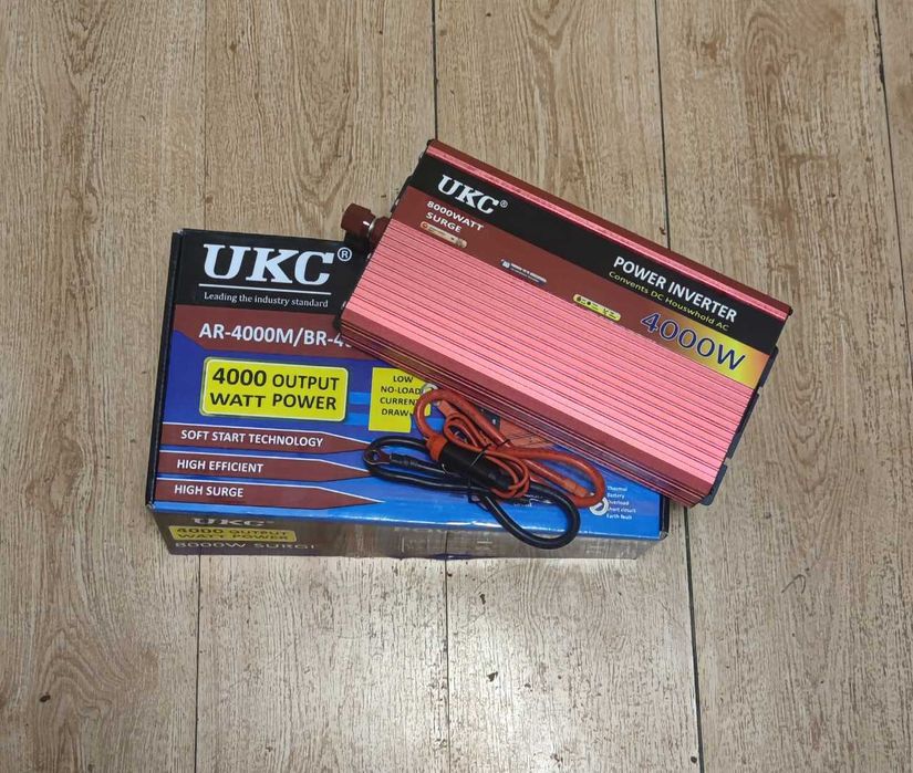 Потужний інвертор на 4000Вт., якість 100%, перетворювач 12-220
