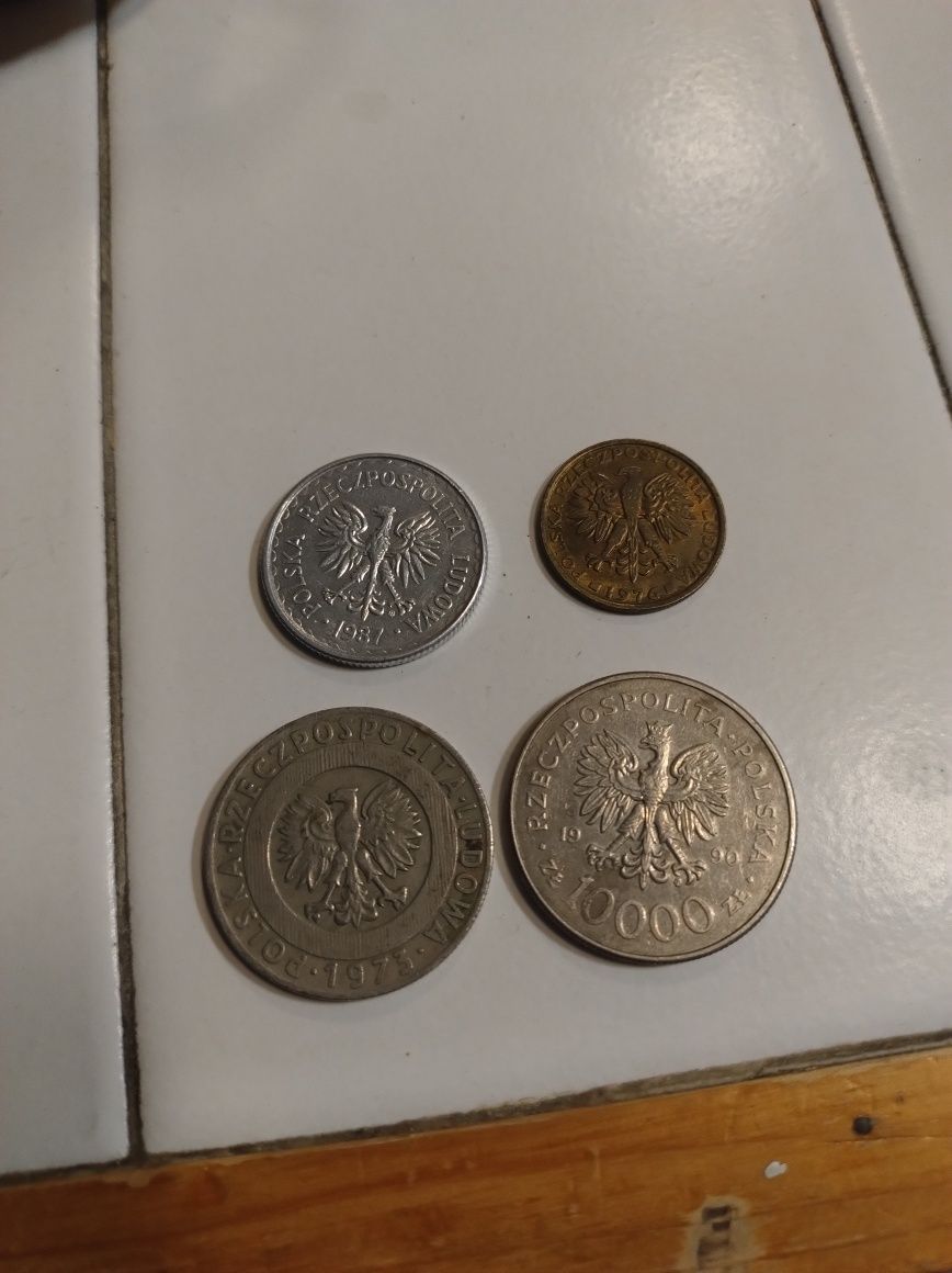 4 monety z czasów PRL