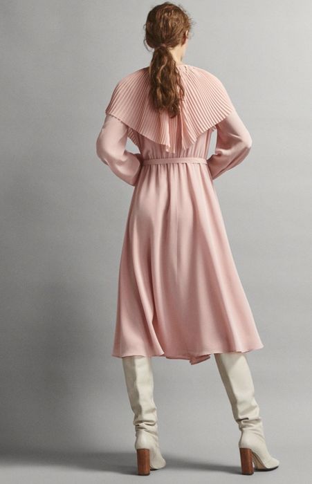 Massimo Dutti , marant, różowa jedwabna, 36