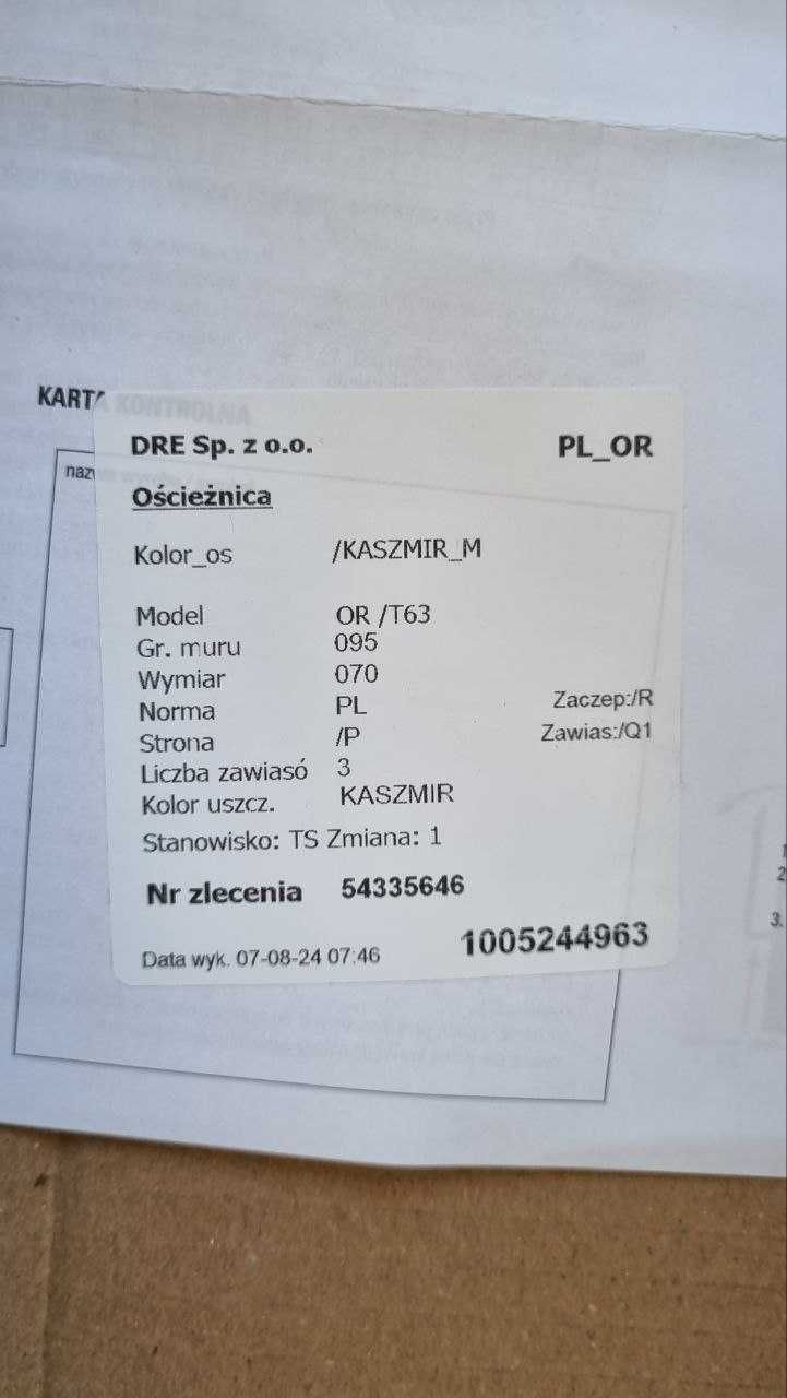 Sprzedam drzwi DRE NOVA 10 w kolorze KASZMIR